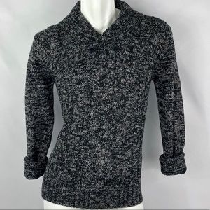 Inside | NWT Mens Cowl Chunky Knit Black/White L